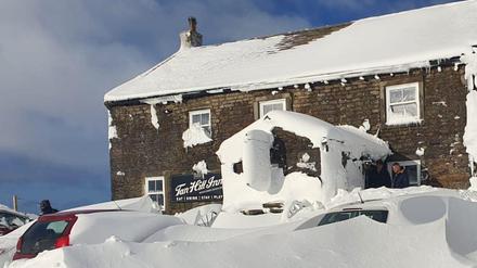 Der Pub „Tan Hill Inn“ in dem nordenglischen Nationalpark Yorkshire Dales (undatiert).