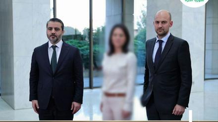 Annalena Baerbock auf Fotos von syrischem Telegramdienst verpixelt