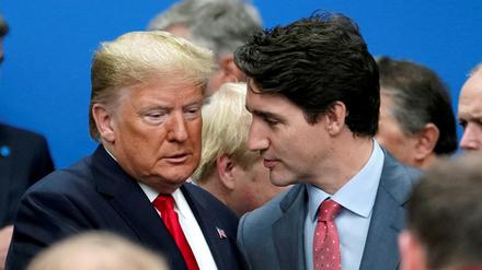 Das Verhältnis zwischen Trump und Trudeau, hier bei einem Nato-Treffen 2019, gilt schon länger als angespannt.