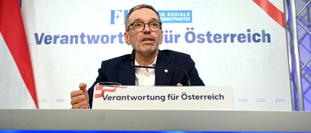 FPÖ-Chef Herbert Kickl stellt der konservativen ÖVP einige Bedingungen vor einer Zusammenarbeit.
