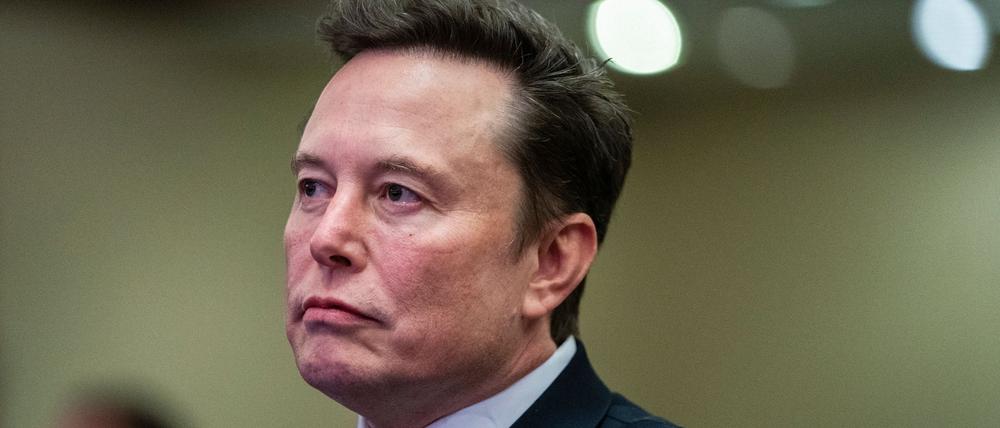US-Milliardär Elon Musk, der in Grünheide bei Berlin eine Tesla-Fabrik betreibt. (Archivbild)