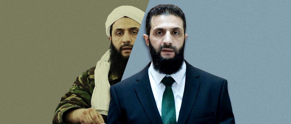 Erst im Kampfanzug, jetzt mit Sakko und Krawatte: HTS-Chef Ahmad al-Scharaa 