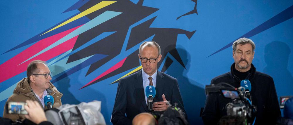 Gemeinsamer Kandidat mit einzelnen anderer Prioritäten: Friedrich Merz bei der CSU in Seeon.