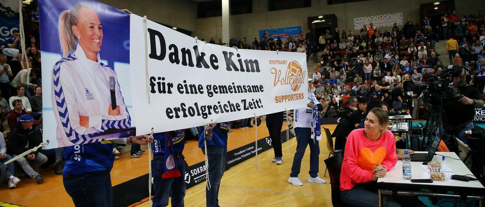 Die Fans danken Kim Renkema für die vielen gemeinsamen Erfolge.