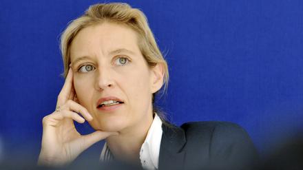Archivbild. Alice Weidel Spitzenkandidatin AfD in Berlin Kreuzberg.