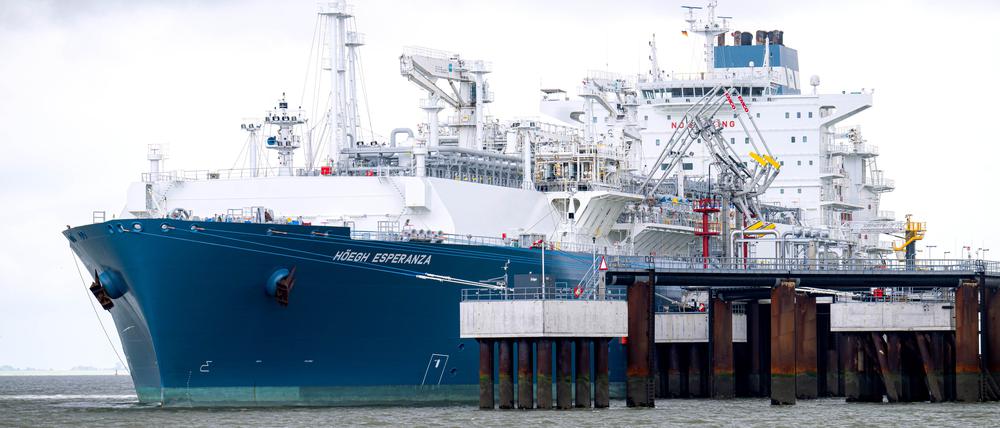 LNG-Terminal Wilhelmshaven: Europa ist der wichtigste LNG-Kunde der USA.