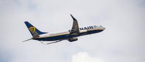 Ein Passagierflugzeug der Ryanair. (Symbolbild)