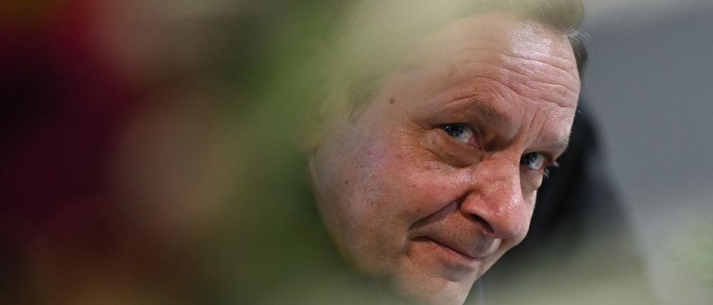 Union-Sportgeschäftsführer Horst Heldt war ebenfalls nach Frankfurt gekommen.