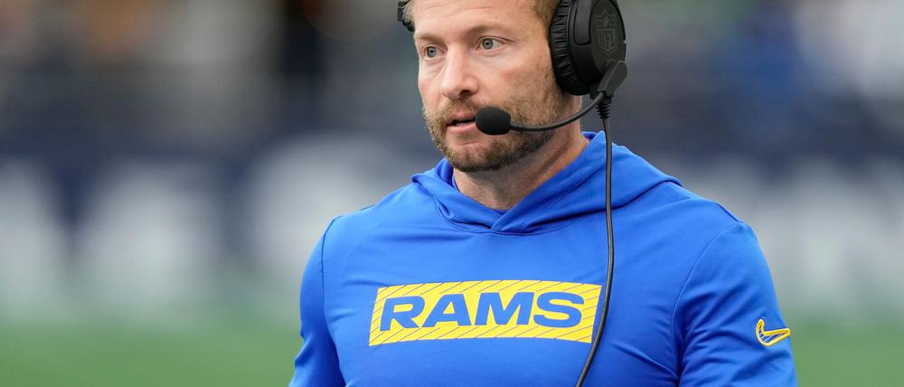 Trainer Sean McVay spielt mit den Los Angeles Rams in den Playoffs nicht zu Hause, sondern in Arizona.