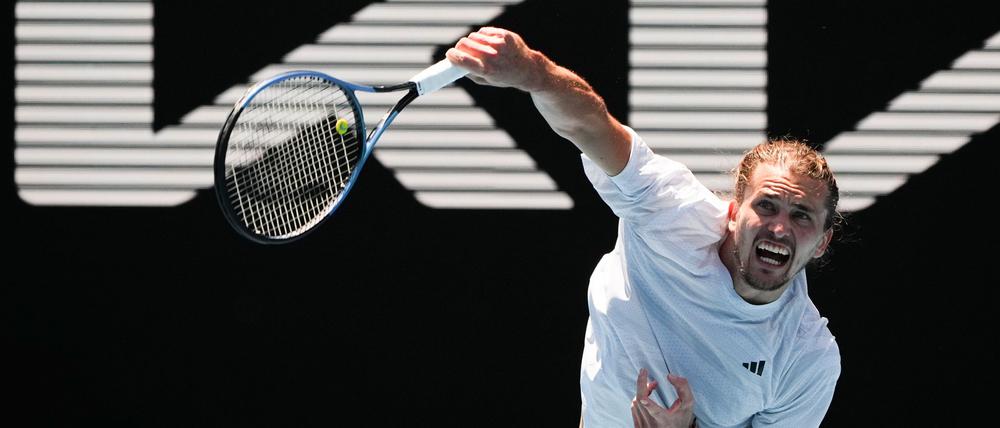 Schlägt bei den Australian Open am Sonntag erstmals auf: Alexander Zverev.