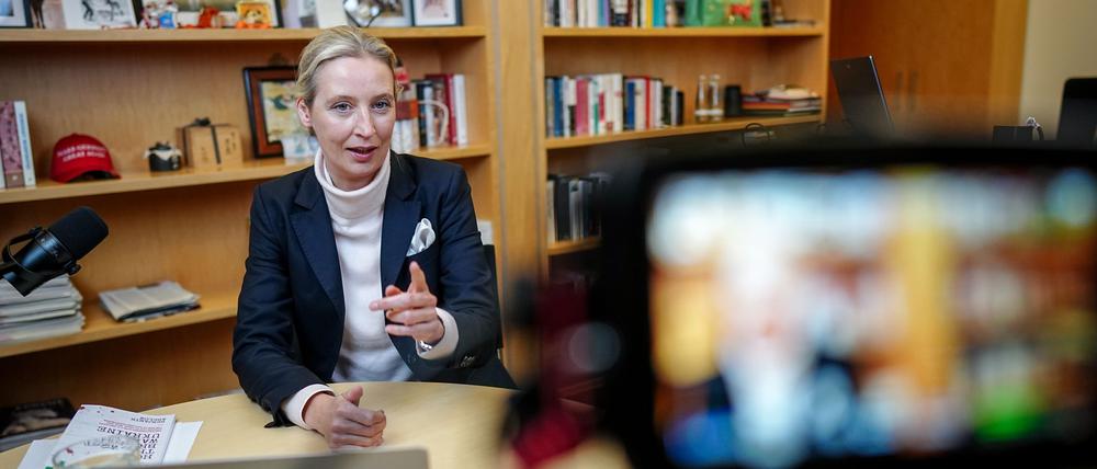 Mehr als eine Stunde lang unterhielten sich die AfD-Vorsitzende, Alice Weidel, und der Tech-Milliardär Elon Musk auf der Plattform X. Die Plattform gehört Musk.