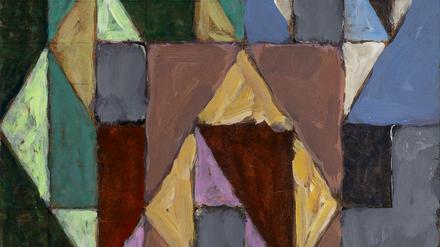 Karl-Heinz Adler, „o.T.“ (1981), Acryl auf Hartfaser.
