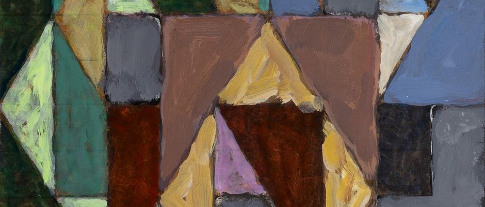Karl-Heinz Adler, „o.T.“ (1981), Acryl auf Hartfaser.