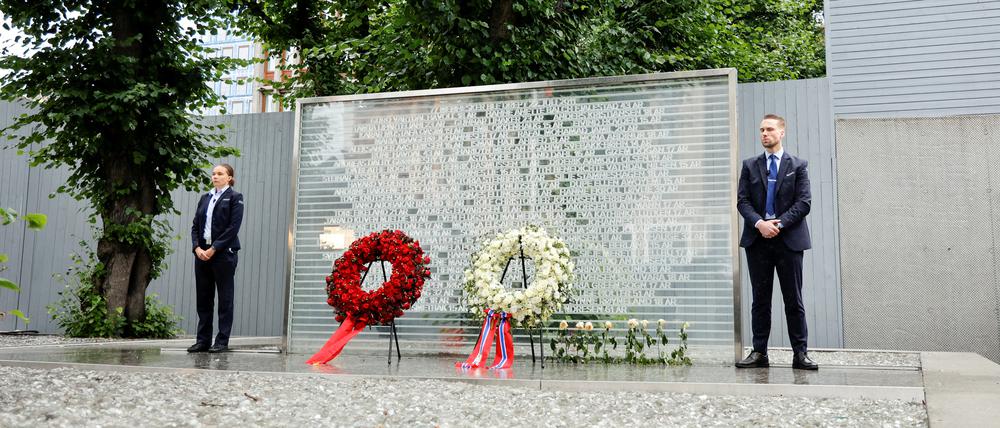 In Norwegen wird an die Opfer der Terroranschläge von 2011 gedacht. 