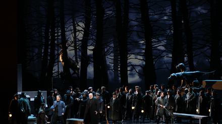 Szene aus Yannis Kokkos’ Inszenierung von Donizettis Belcanto-Oper „Lucia di Lammermoor“
