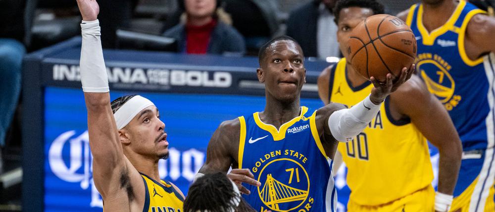 Dennis Schröder traf für die Golden State Warriors gegen die Indiana Pacers nur fünf seiner 13 Versuche aus dem Feld.