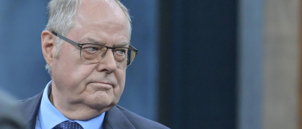  Der frühere Bundesfinanzminister und Ex-SPD-Kanzlerkandidat: Peer Steinbrück.