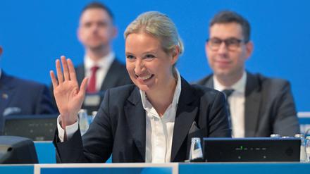Alice Weidel am AfD-Parteitag in Riesa