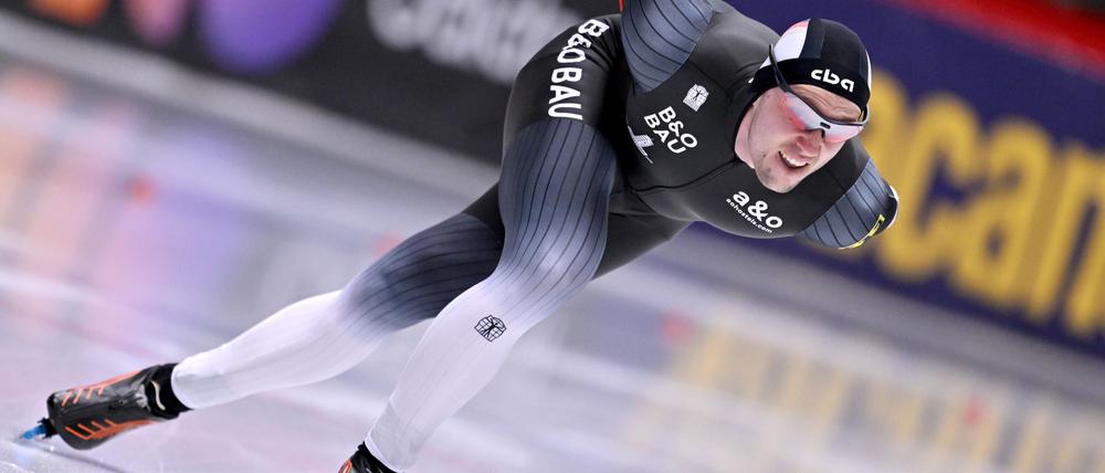 Guter Sechster bei der Eisschnelllauf-EM: Hendrik Dombek.