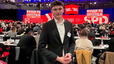 Otto Ellerbrock beim SPD-Parteitag in Berlin.