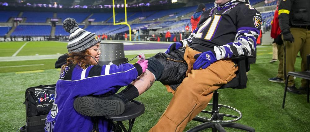 Leidet auch, wenn seine Ravens gewinnen: Football-Fan Nic Cullison.