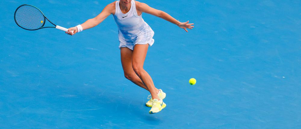 Tatjana Maria gewann zum Auftakt der Australian Open gegen die Amerikanerin Bernarda Pera.