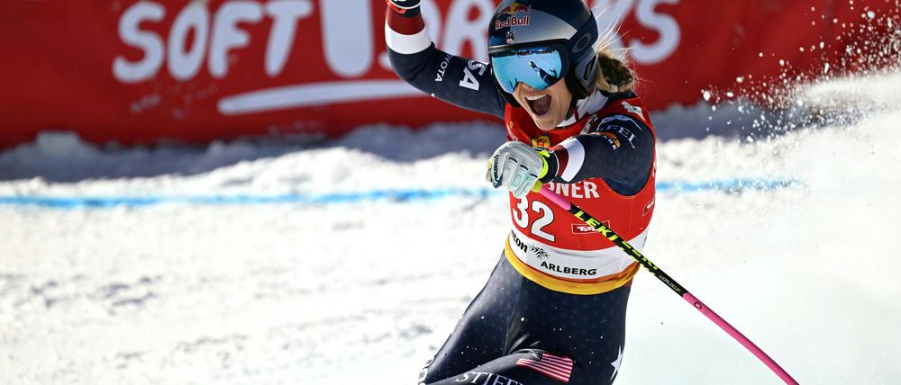 Lindsey Vonn präsentiert sich in beeindruckender Form: In St. Anton war sie nah dran am Podest.