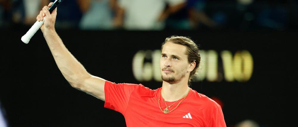 Freute sich über den Auftaktsieg bei den Australian Open: Alexander Zverev.