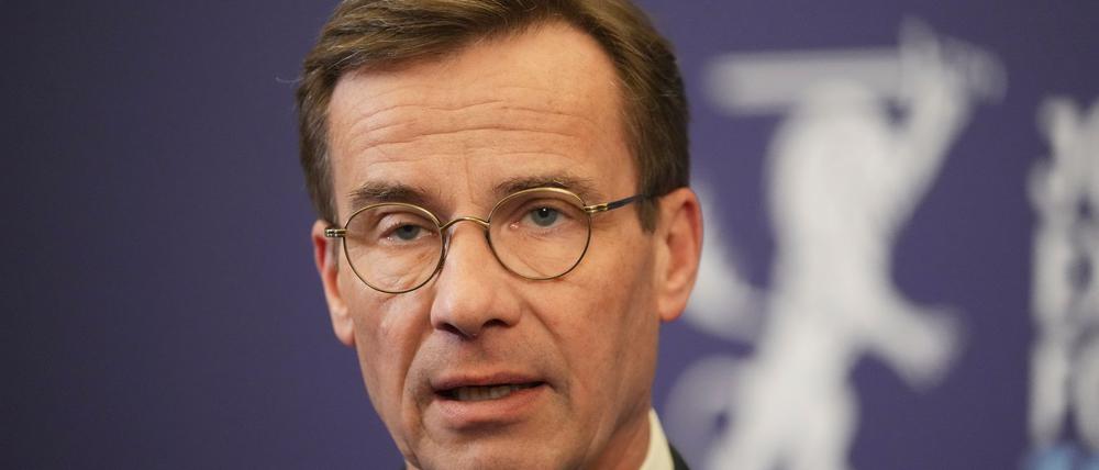 Der schwedische Regierungschef Kristersson will vorsätzliche Beschädigungen an Unterseekabeln in der Ostsee nicht dulden. (Archivbild)