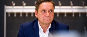Horst Heldt war bei der Verhandlung am Donnerstag anwesend.