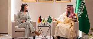 Annalena Baerbock zu Besuch in Saudi-Arabien.