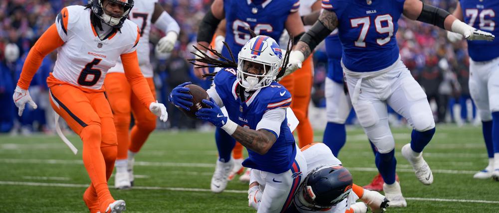 James Cook erzielte den ersten Touchdown für die Bills - danach gaben die Gastgeber die Führung nicht mehr aus der Hand.