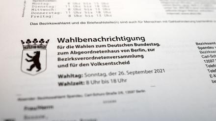 Für die Bundestagswahl sind in Berlin rund 2,4 Millionen Menschen wahlberechtigt. (Archivbild) 
