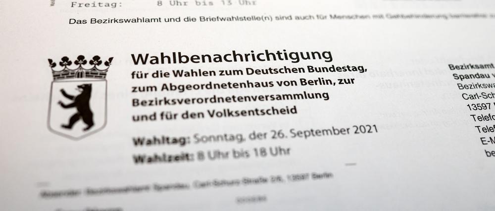 Für die Bundestagswahl sind in Berlin rund 2,4 Millionen Menschen wahlberechtigt. (Archivbild)