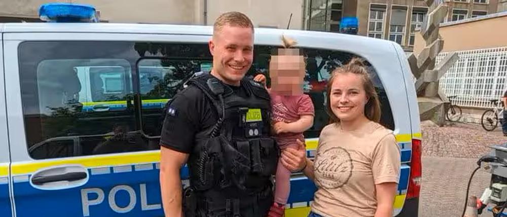 Polizeioberkommissar Benny (31) wurde durch eine Böller-Explosion schwer verletzt.