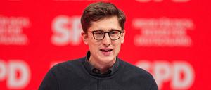Philipp Türmer, Bundesvorsitzender der Jungsozialisten (Juso) drängt auf eine Lösung der Wohnungskrise in Deutschland.
