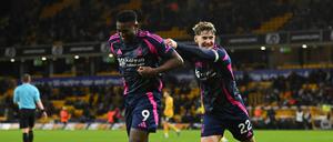 Der ehemalige Unioner, Taiwo Awoniyi (li.), gilt bei Nottingham Forest als Kultfigur. 