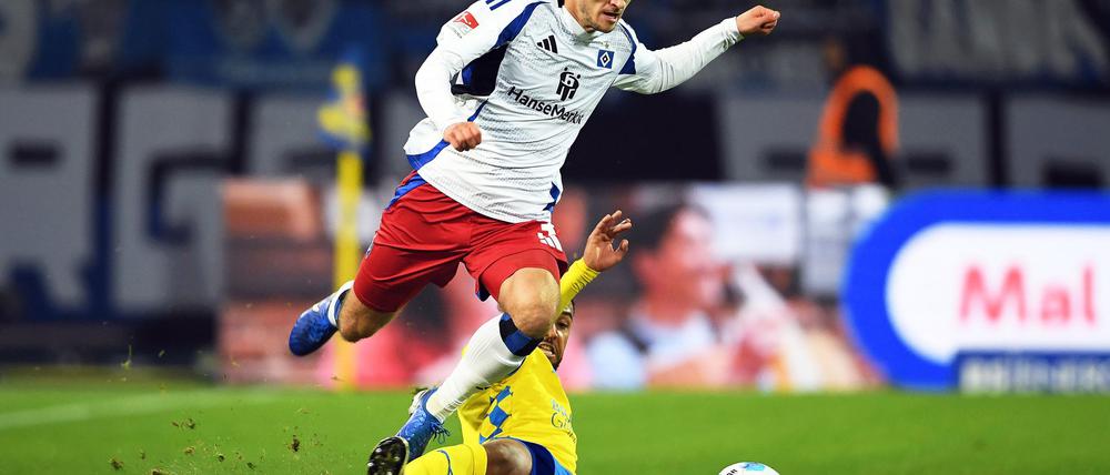 Erneut am Knie verletzt: HSV-Profi Noah Katterbach.