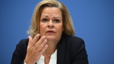 Nancy Faeser (SPD), Bundesministerin für Inneres und Heimat, in Berlin
