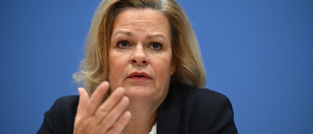 Nancy Faeser (SPD), Bundesministerin für Inneres und Heimat, in Berlin