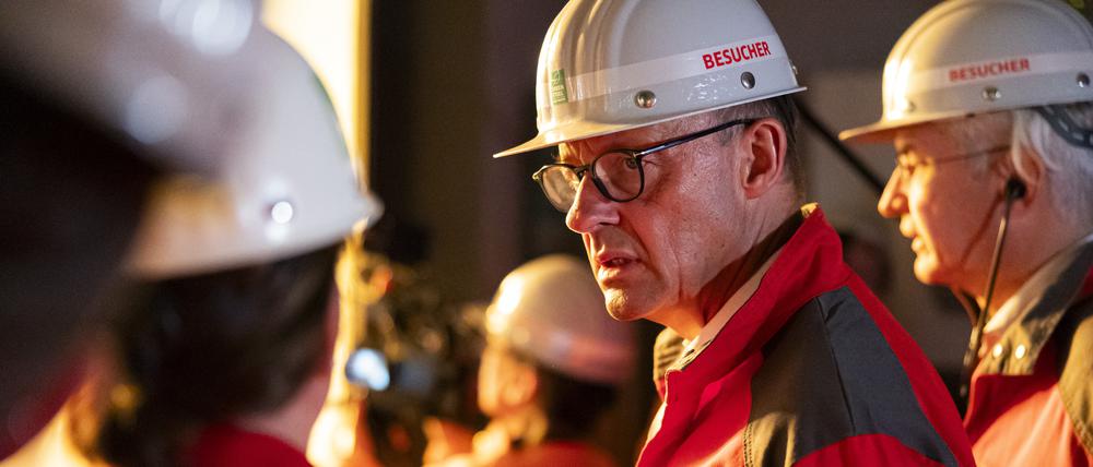 Friedrich Merz hat erst im September ein Stahlwerk besucht, das der Georgsmarienhütte GmbH bei Osnabrück.