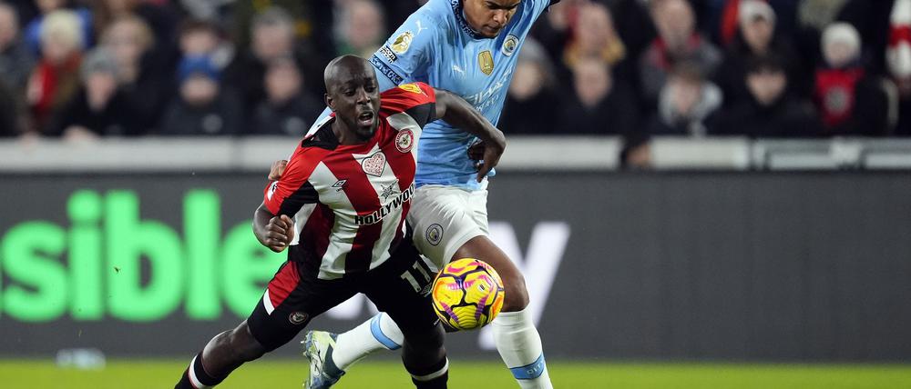 Manchester City kam beim FC Brentford nicht über ein 2:2 hinaus.