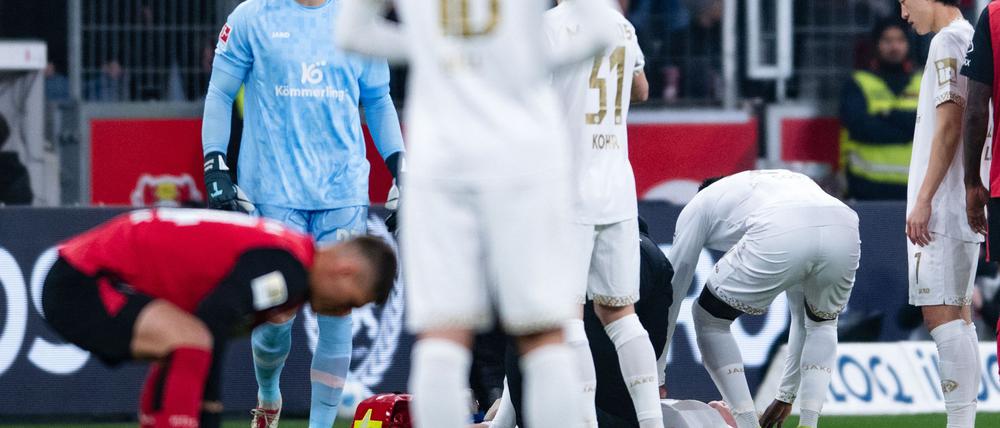 Der Mainzer Jonathan Burkardt stand gegen Bayer Leverkusen nur wenige Sekunden auf dem Feld.