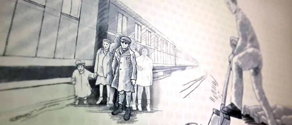 Ausstellung „Wer ein Leben rettet… Lebensgeschichten von Kindern des ‚Verlorenen Transports‘’‘.