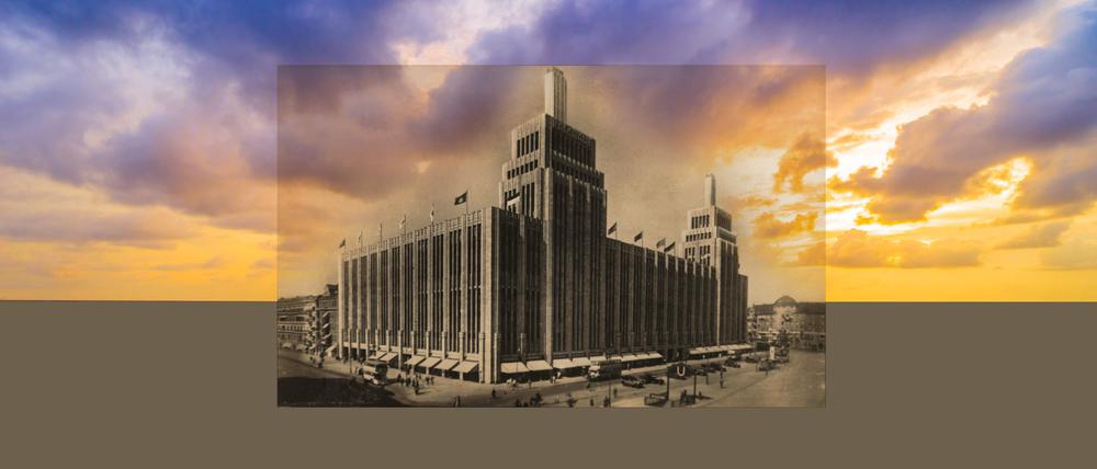 Das Kaufhaus am Hermannplatz hat eine lange Tradition: Signa wollte die ikonische Fassade aus den Zwanzigerjahren wieder errichten.