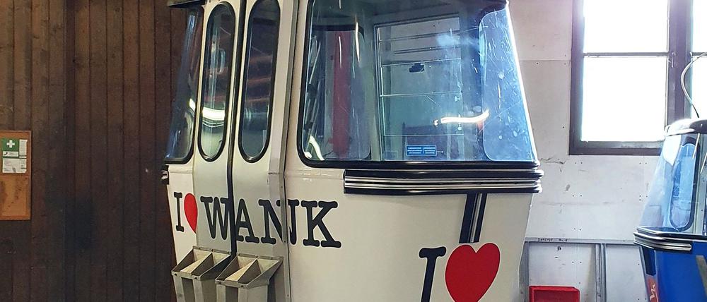 Ein Herz und „Wank“: So wollte die Zugspitzbahn beim Ski-Weltcup werben.