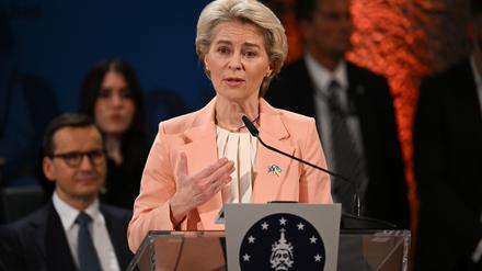 Ursula von der Leyen erhält den Karlspreis 2025 (Archivbild).