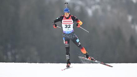 Justus Strelow wird im Einzel in Ruhpolding bester Deutscher.