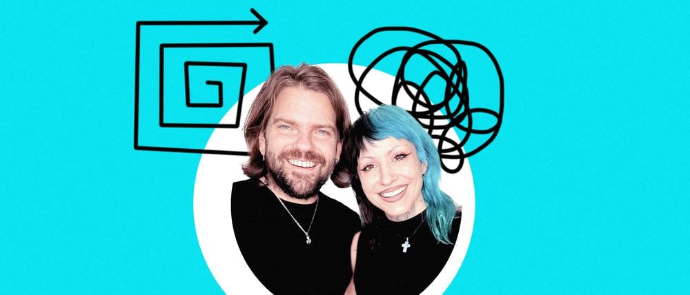 Eine hat Chaos im Kopf, einer ordnet es: Roxanne Emery hat ADHS, ihr Mann Richard Pink lebt damit.