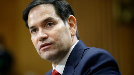Marco Rubio, Donald Trumps Kandidat für das US-Außenministerium, am Mittwoch bei seiner Anhörung. 